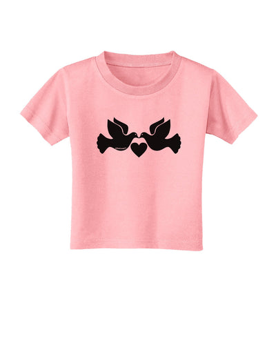 Two Turtle Doves Toddler T-Shirt-Toddler T-Shirt-TooLoud-Candy-Pink-2T-Davson Sales