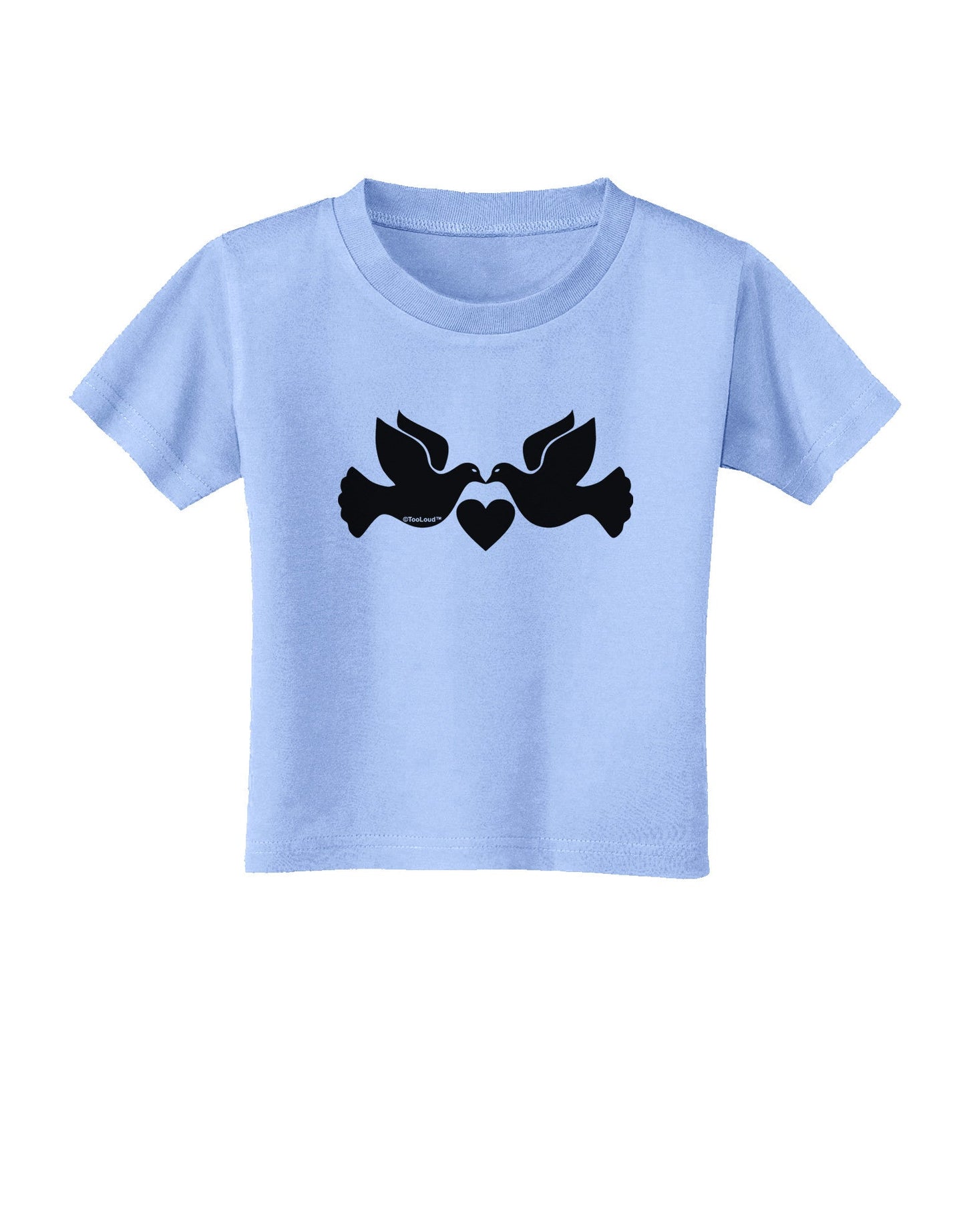 Two Turtle Doves Toddler T-Shirt-Toddler T-Shirt-TooLoud-Aquatic-Blue-2T-Davson Sales