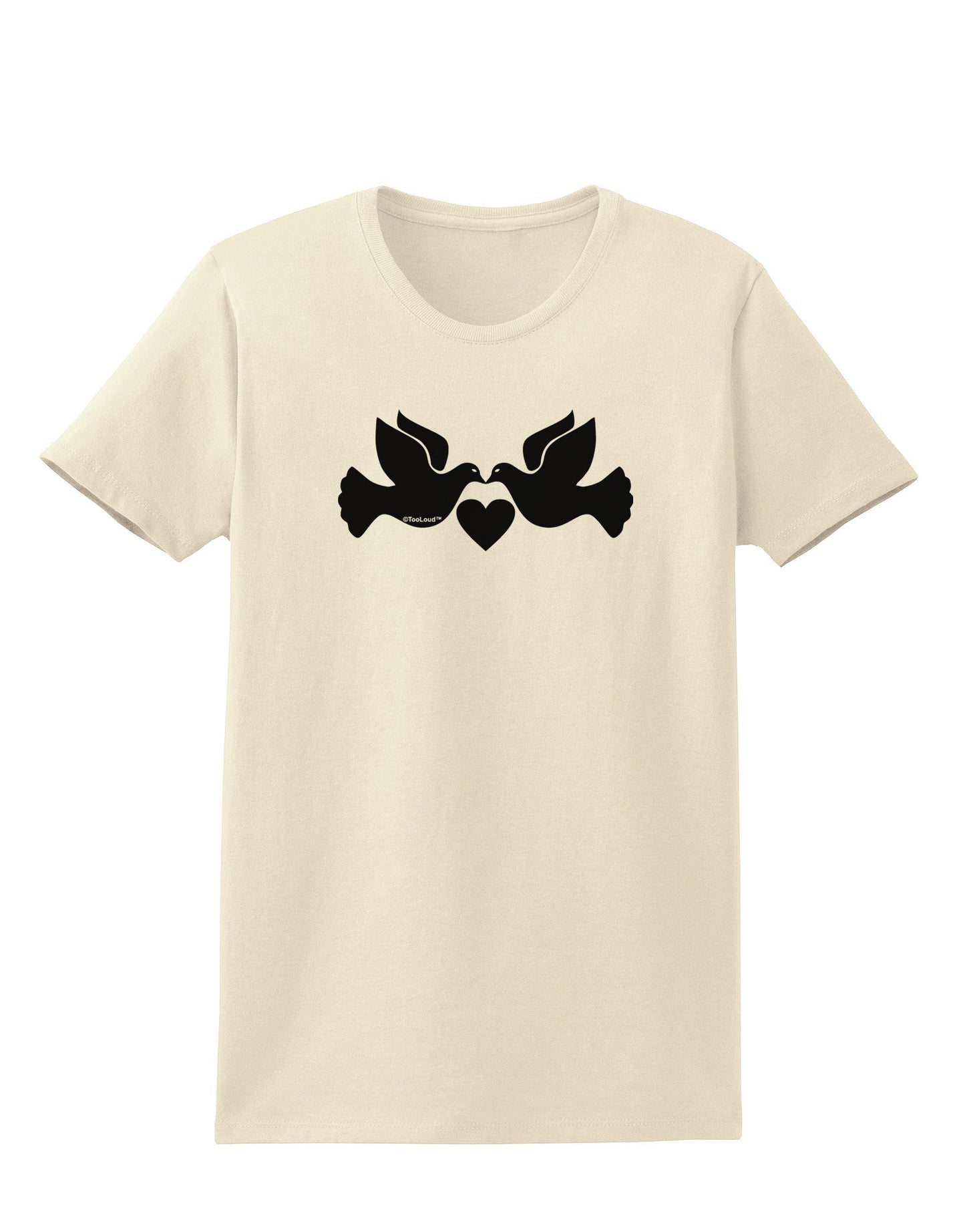 Two Turtle Doves Womens T-Shirt-Womens T-Shirt-TooLoud-Natural-X-Small-Davson Sales