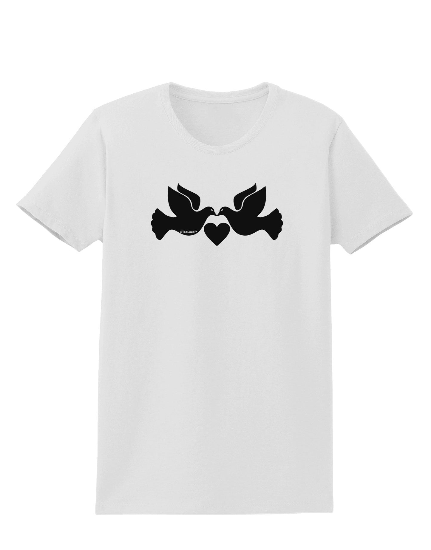 Two Turtle Doves Womens T-Shirt-Womens T-Shirt-TooLoud-White-X-Small-Davson Sales