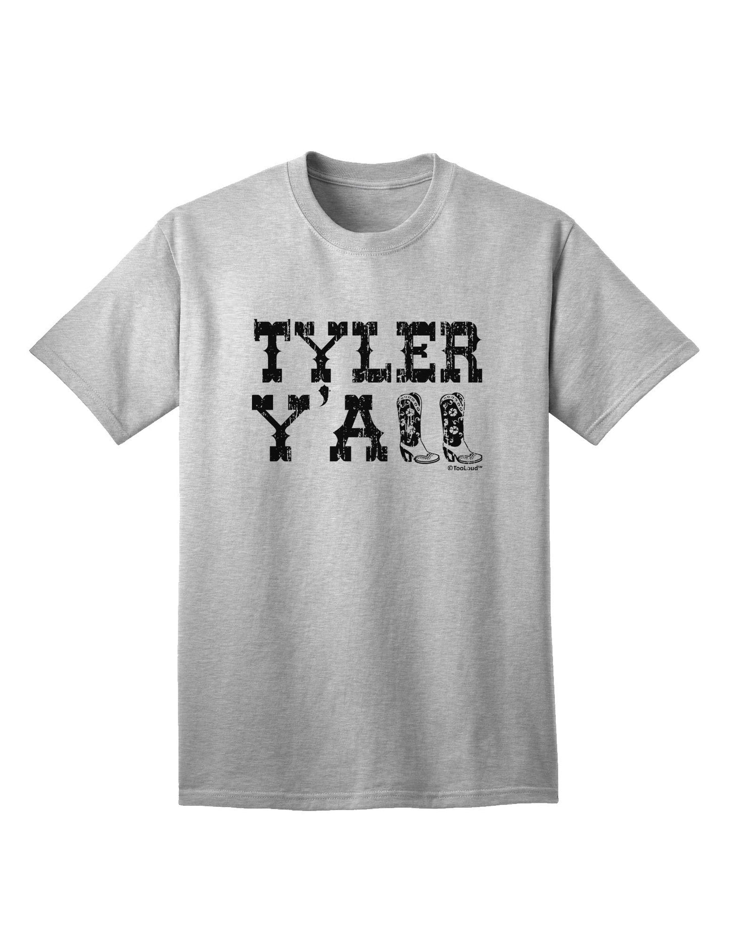 Tyler Y'all - Southwestern Style Adult T-Shirt-Mens T-Shirt-TooLoud-AshGray-Small-Davson Sales