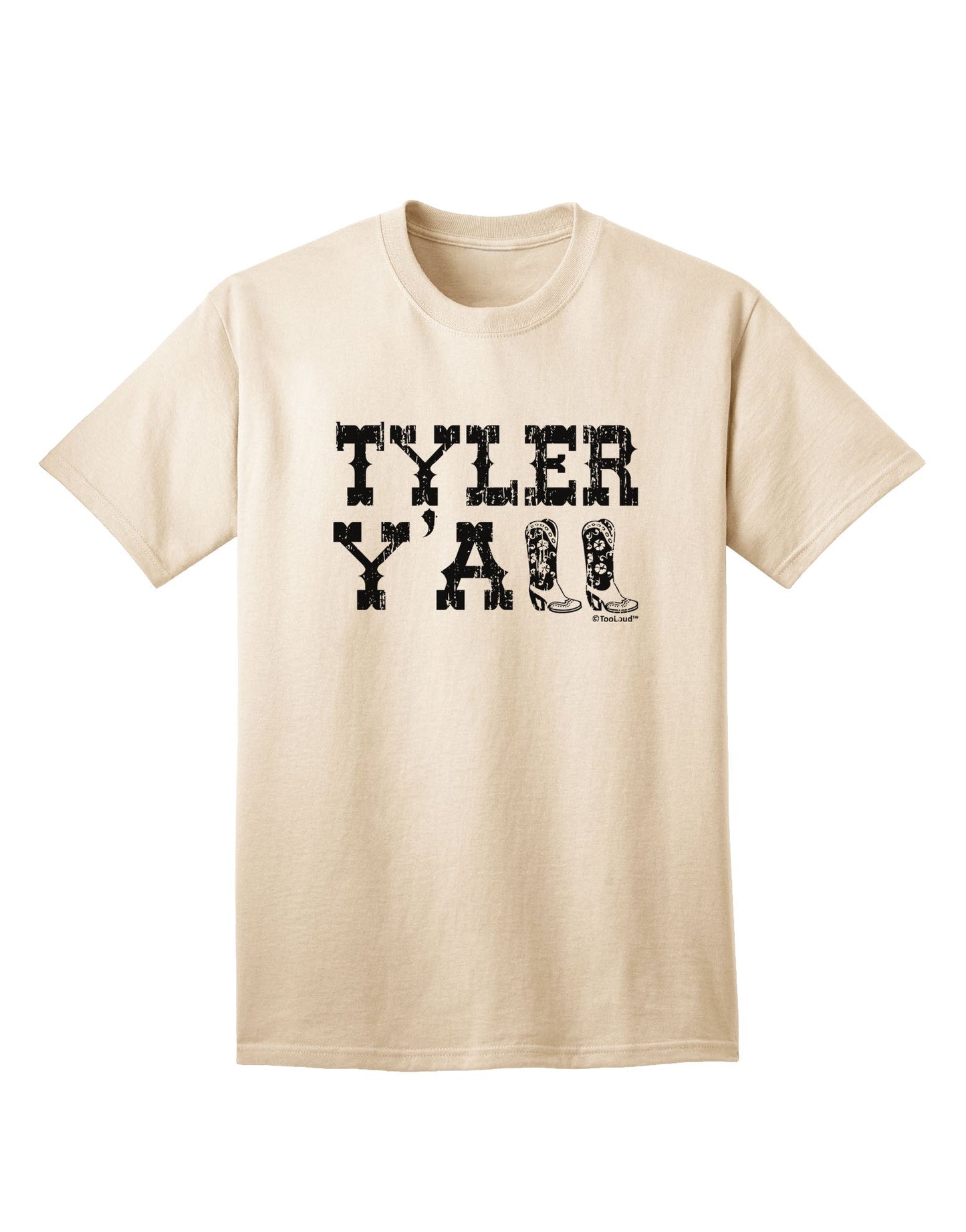 Tyler Y'all - Southwestern Style Adult T-Shirt-Mens T-Shirt-TooLoud-Natural-Small-Davson Sales