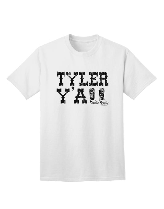 Tyler Y'all - Southwestern Style Adult T-Shirt-Mens T-Shirt-TooLoud-White-Small-Davson Sales
