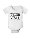 Tyler Y'all - Southwestern Style Baby Romper Bodysuit-Baby Romper-TooLoud-White-06-Months-Davson Sales