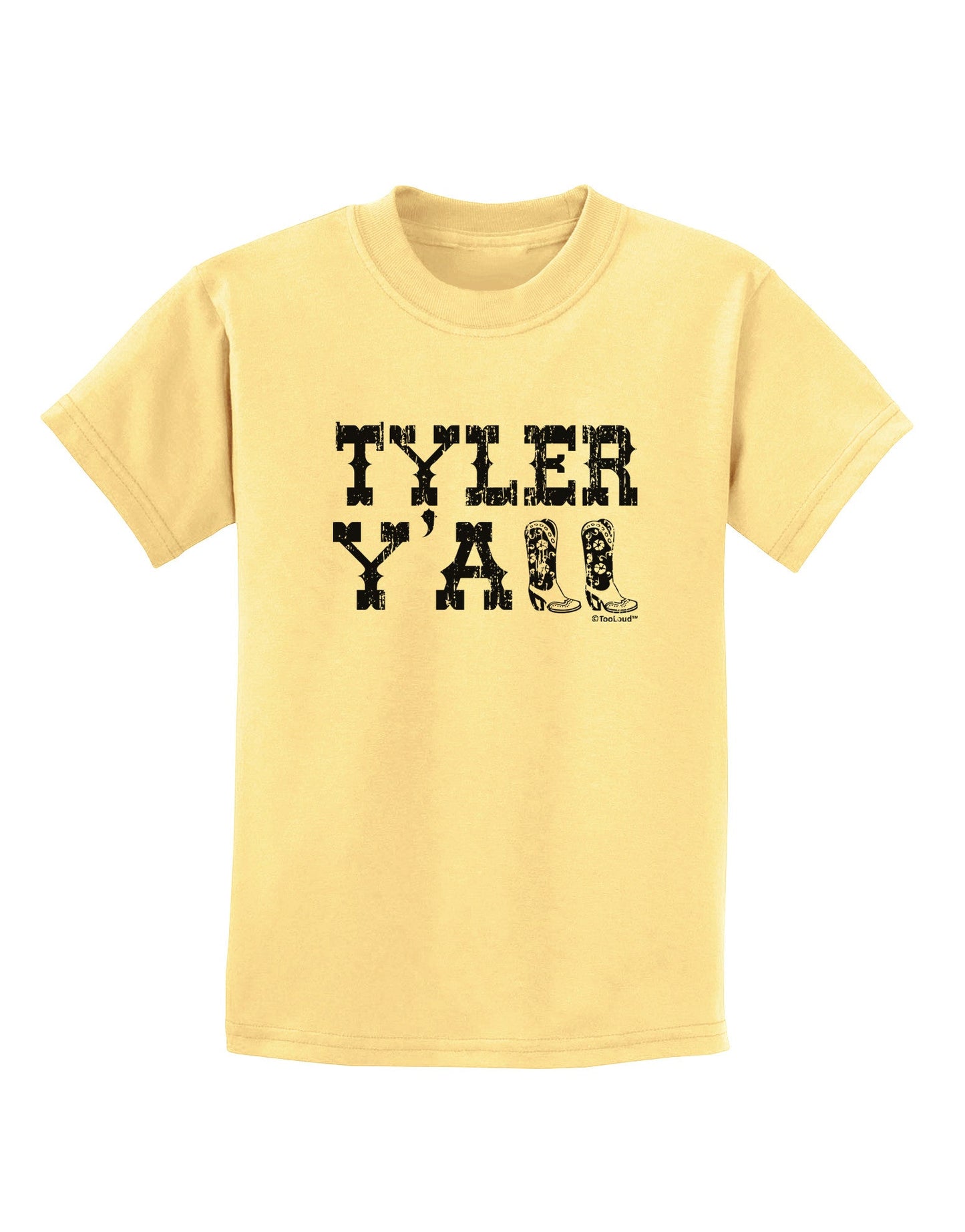Tyler Y'all - Southwestern Style Childrens T-Shirt-Childrens T-Shirt-TooLoud-Daffodil-Yellow-X-Small-Davson Sales