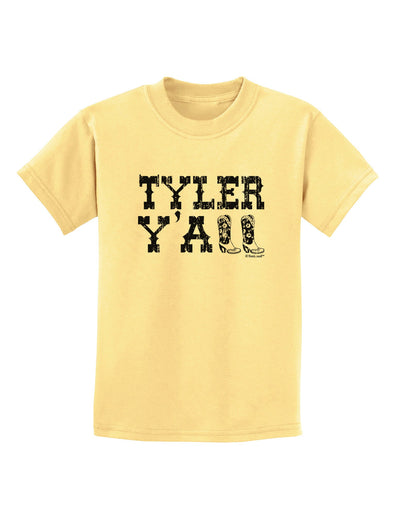 Tyler Y'all - Southwestern Style Childrens T-Shirt-Childrens T-Shirt-TooLoud-Daffodil-Yellow-X-Small-Davson Sales