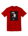 Tyrannosaurus Rex Design - Grayscale Adult Dark T-Shirt by TooLoud-Mens T-Shirt-TooLoud-Red-Small-Davson Sales