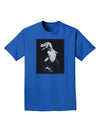 Tyrannosaurus Rex Design - Grayscale Adult Dark T-Shirt by TooLoud-Mens T-Shirt-TooLoud-Royal-Blue-Small-Davson Sales