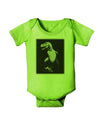 Tyrannosaurus Rex Design - Grayscale Baby Romper Bodysuit by TooLoud-Baby Romper-TooLoud-Lime-Green-06-Months-Davson Sales