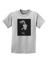 Tyrannosaurus Rex Design - Grayscale Childrens T-Shirt by TooLoud-Childrens T-Shirt-TooLoud-AshGray-X-Small-Davson Sales