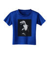 Tyrannosaurus Rex Design - Grayscale Toddler T-Shirt Dark by TooLoud-Toddler T-Shirt-TooLoud-Red-2T-Davson Sales