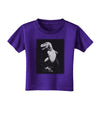 Tyrannosaurus Rex Design - Grayscale Toddler T-Shirt Dark by TooLoud-Toddler T-Shirt-TooLoud-Purple-2T-Davson Sales