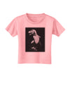 Tyrannosaurus Rex Design - Grayscale Toddler T-Shirt by TooLoud-Toddler T-Shirt-TooLoud-Candy-Pink-2T-Davson Sales