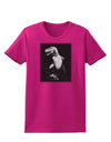 Tyrannosaurus Rex Design - Grayscale Womens Dark T-Shirt by TooLoud-Womens T-Shirt-TooLoud-Hot-Pink-Small-Davson Sales