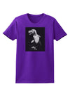 Tyrannosaurus Rex Design - Grayscale Womens Dark T-Shirt by TooLoud-Womens T-Shirt-TooLoud-Purple-X-Small-Davson Sales