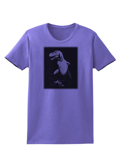 Tyrannosaurus Rex Design - Grayscale Womens T-Shirt by TooLoud-Womens T-Shirt-TooLoud-Violet-X-Small-Davson Sales