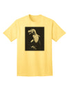 Tyrannosaurus Rex Design - Sophisticated Grayscale Adult T-Shirt by TooLoud-Mens T-shirts-TooLoud-Yellow-Small-Davson Sales