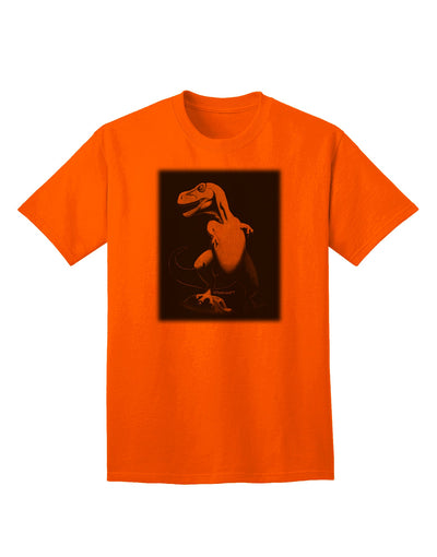 Tyrannosaurus Rex Design - Sophisticated Grayscale Adult T-Shirt by TooLoud-Mens T-shirts-TooLoud-Orange-Small-Davson Sales