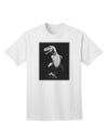 Tyrannosaurus Rex Design - Sophisticated Grayscale Adult T-Shirt by TooLoud-Mens T-shirts-TooLoud-White-Small-Davson Sales