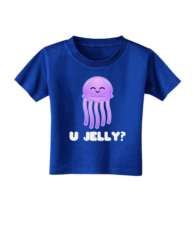 U Jelly Cute Jellyfish Toddler T-Shirt Dark by TooLoud-Toddler T-Shirt-TooLoud-Royal-Blue-2T-Davson Sales