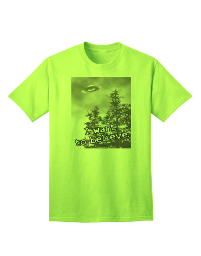 UFO Adult T-Shirt by TooLoud: Embrace the Extraterrestrial Enigma-Mens T-shirts-TooLoud-Neon-Green-Small-Davson Sales