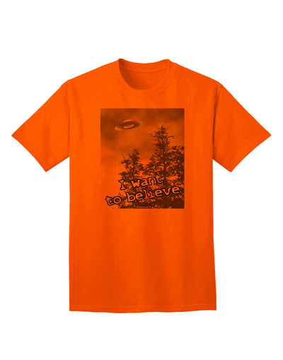 UFO Adult T-Shirt by TooLoud: Embrace the Extraterrestrial Enigma-Mens T-shirts-TooLoud-Orange-Small-Davson Sales