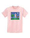 UFO Stopping At an Out-house Childrens T-Shirt by TooLoud-Childrens T-Shirt-TooLoud-PalePink-X-Small-Davson Sales