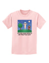 UFO Stopping At an Out-house Text Childrens T-Shirt by TooLoud-Childrens T-Shirt-TooLoud-PalePink-X-Small-Davson Sales