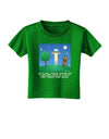 UFO Stopping At an Out-house Text Toddler T-Shirt Dark by TooLoud-Toddler T-Shirt-TooLoud-Clover-Green-2T-Davson Sales