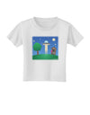 UFO Stopping At an Out-house Toddler T-Shirt by TooLoud-Toddler T-Shirt-TooLoud-White-2T-Davson Sales