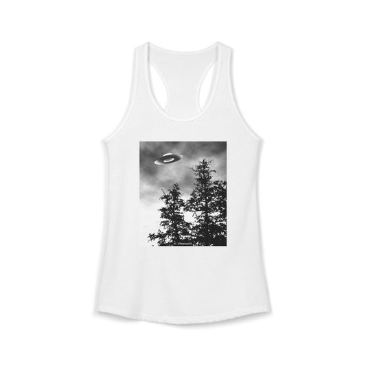 UFO Sighting - Extraterrestrial Womens Racerback Tank Top by TooLoud