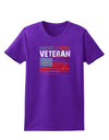 US Veteran Distressed Womens Dark T-Shirt-TooLoud-Purple-X-Small-Davson Sales