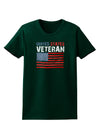 US Veteran Distressed Womens Dark T-Shirt-TooLoud-Forest-Green-Small-Davson Sales