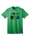 USA Adult T-Shirt: A Celebration of American Pride-Mens T-shirts-TooLoud-Kelly-Green-Small-Davson Sales