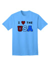 USA Adult T-Shirt: A Celebration of American Pride-Mens T-shirts-TooLoud-Aquatic-Blue-Small-Davson Sales