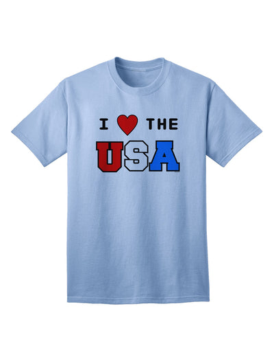 USA Adult T-Shirt: A Celebration of American Pride-Mens T-shirts-TooLoud-Light-Blue-Small-Davson Sales