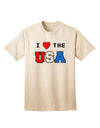 USA Adult T-Shirt: A Celebration of American Pride-Mens T-shirts-TooLoud-Natural-Small-Davson Sales