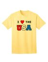 USA Adult T-Shirt: A Celebration of American Pride-Mens T-shirts-TooLoud-Yellow-Small-Davson Sales