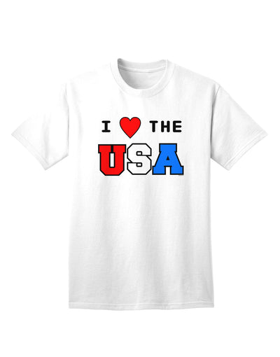 USA Adult T-Shirt: A Celebration of American Pride-Mens T-shirts-TooLoud-White-Small-Davson Sales