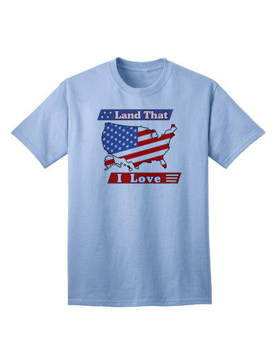 USA Adult T-Shirt: A Celebration of Our Beloved Land-Mens T-shirts-TooLoud-Light-Blue-Small-Davson Sales