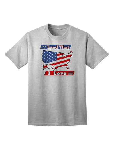 USA Adult T-Shirt: A Celebration of Our Beloved Land-Mens T-shirts-TooLoud-AshGray-Small-Davson Sales