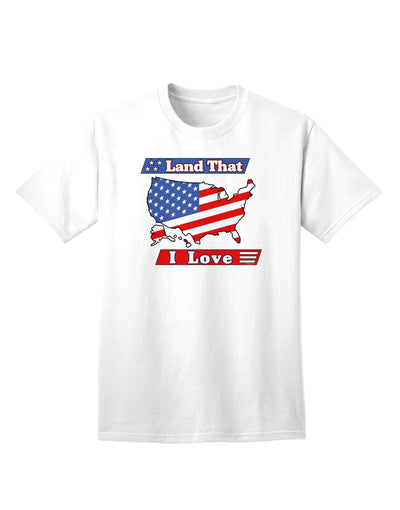 USA Adult T-Shirt: A Celebration of Our Beloved Land-Mens T-shirts-TooLoud-White-Small-Davson Sales