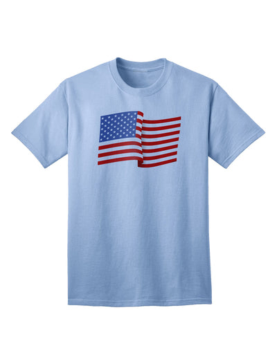 USA American Flag Adult T-Shirt - A Symbol of Patriotism and National Pride-Mens T-shirts-TooLoud-Light-Blue-Small-Davson Sales