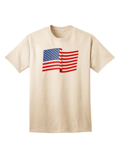 USA American Flag Adult T-Shirt - A Symbol of Patriotism and National Pride-Mens T-shirts-TooLoud-Natural-Small-Davson Sales