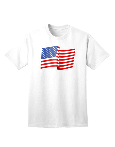 USA American Flag Adult T-Shirt - A Symbol of Patriotism and National Pride-Mens T-shirts-TooLoud-White-Small-Davson Sales