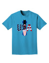 USA Bobsled Adult Dark T-Shirt by TooLoud-Mens T-Shirt-TooLoud-Turquoise-Small-Davson Sales