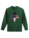 USA Bobsled Adult Long Sleeve Dark T-Shirt by TooLoud-TooLoud-Dark-Green-Small-Davson Sales