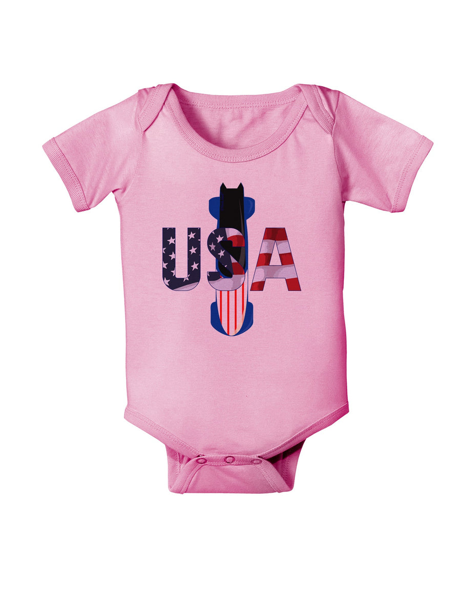 USA Bobsled Baby Romper Bodysuit by TooLoud-TooLoud-White-06-Months-Davson Sales