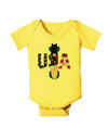 USA Bobsled Baby Romper Bodysuit by TooLoud-TooLoud-Yellow-06-Months-Davson Sales