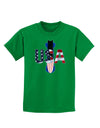 USA Bobsled Childrens Dark T-Shirt by TooLoud-Childrens T-Shirt-TooLoud-Kelly-Green-X-Small-Davson Sales